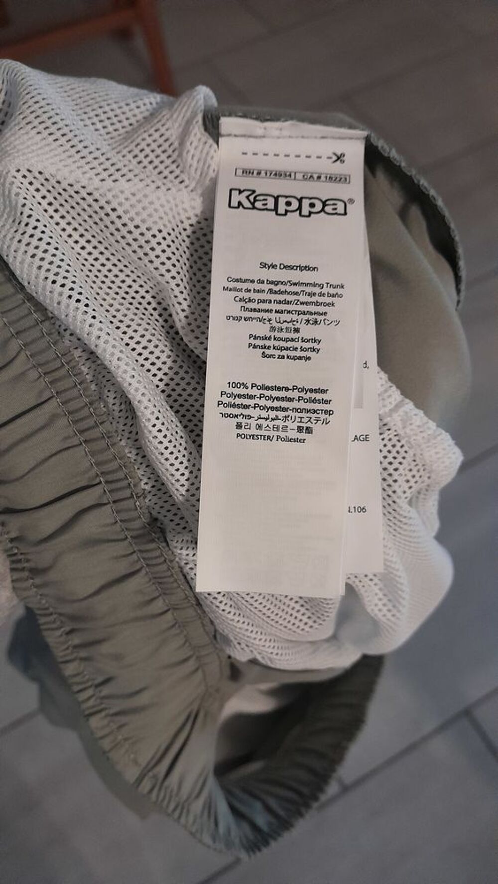 Short bain KAPPA neuf Vêtements