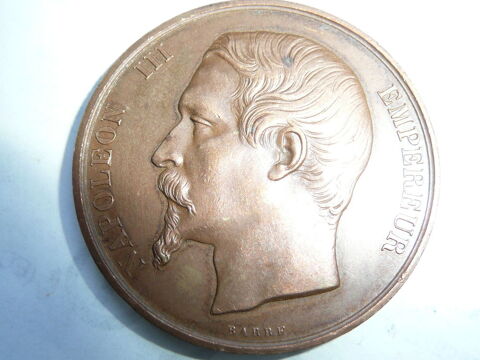 Médaille Napoléon III Tête nue 1861 École Municipal 50 Bordeaux (33)