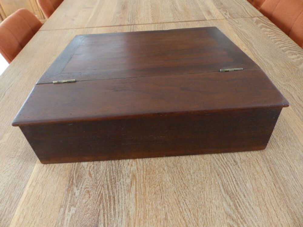 &Eacute;critoire de voyage ancienne en bois 