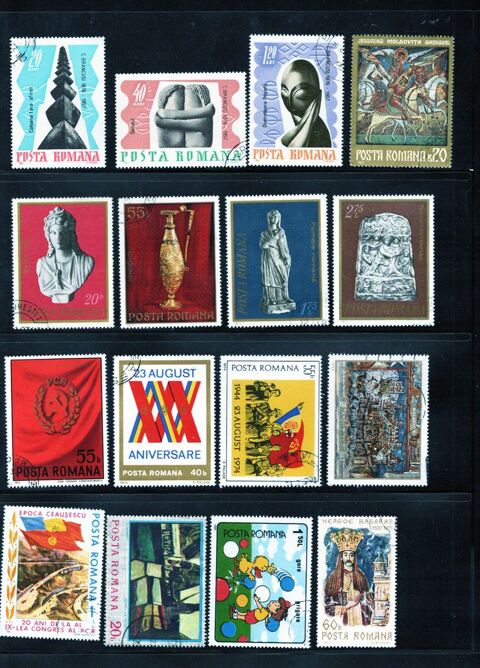 lot de 148 timbres de ROUMANIE 4 Les Églisottes-et-Chalaures (33)