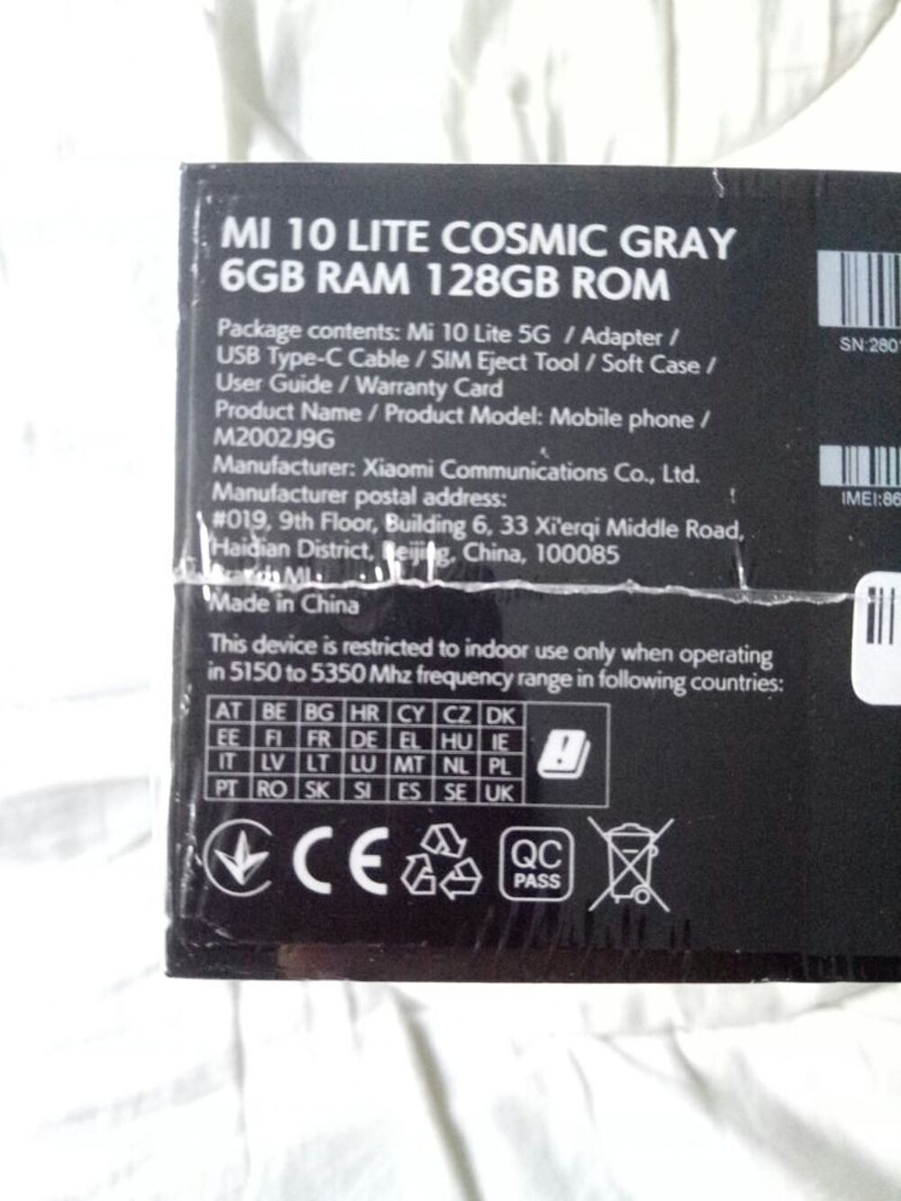 Mi 10 lite 5G 128GB neuf sous blister Téléphones et tablettes