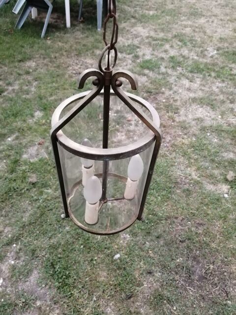 Suspension lanterne en laiton Delmas 50 Saint-Ouen-l'Aumône (95)