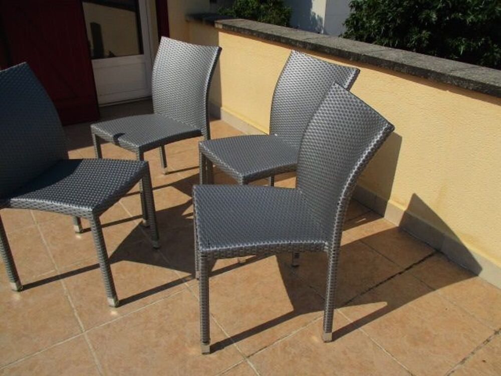Lot de 4 chaises Design Gris Meubles