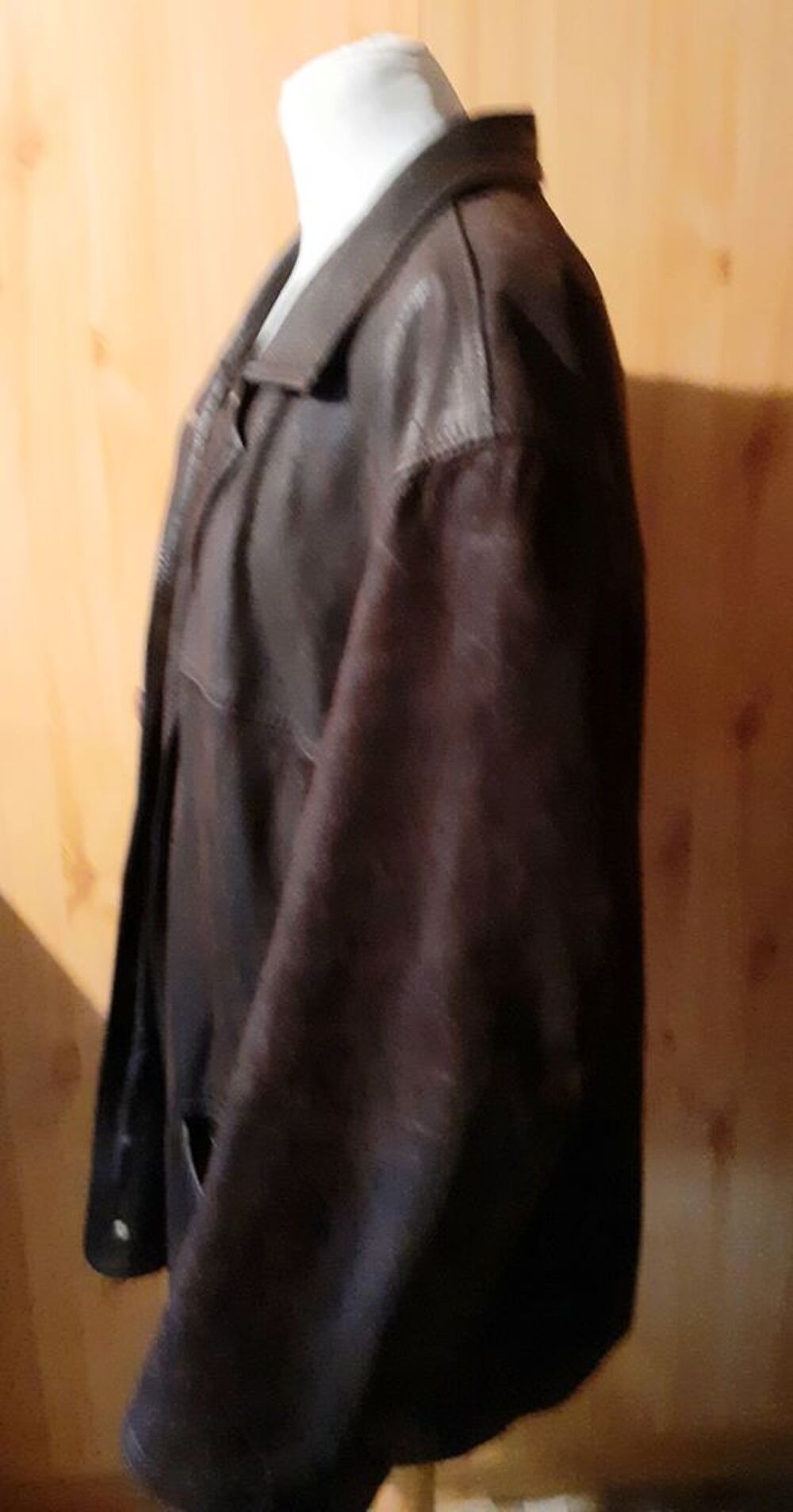 Veste homme en cuir v&eacute;ritable Vêtements