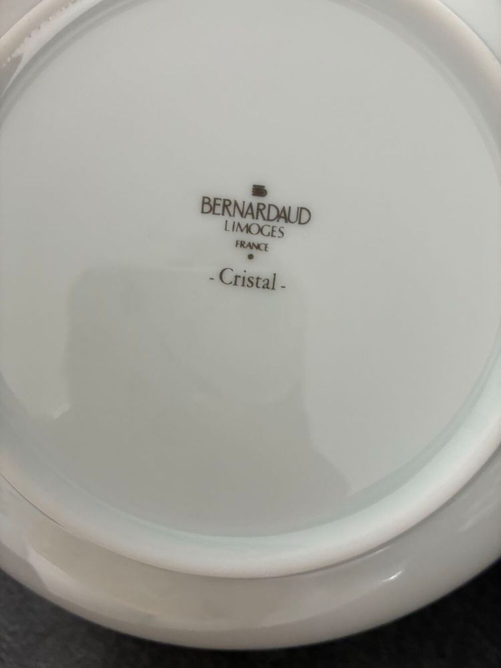 assiettes porcelaine Cristal Bernardaud Dcoration