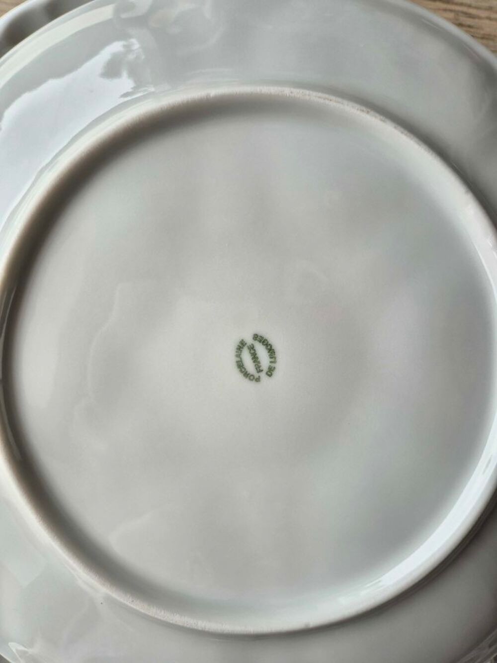 assiettes porcelaine huitres x 7 Décoration