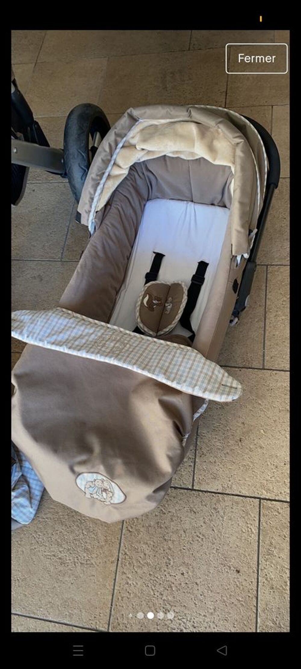 Poussette noukies 3 roues avec cosy landau Pu�riculture