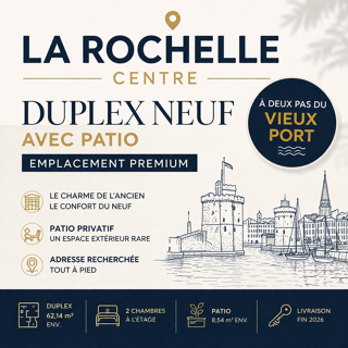  Duplex/triplex � vendre 5 pi�ces 63 m� La rochelle