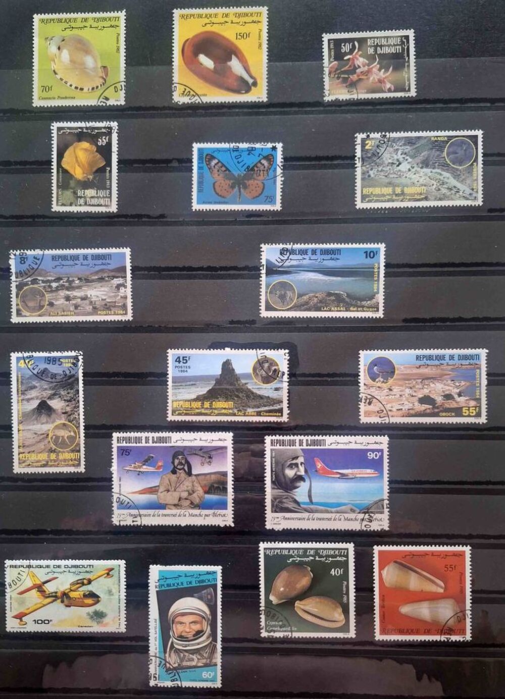 Timbres de collection de Djibouti 2 