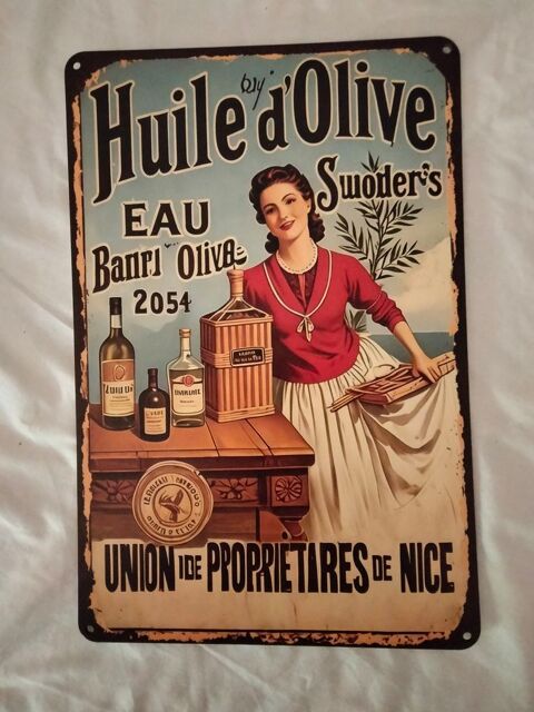 Plaque huile d'olive Nicelle. Vierzon (18)