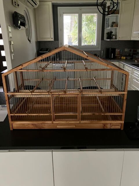 cage oiseaux en chne fait main modle unique 77340 Pontault-combault