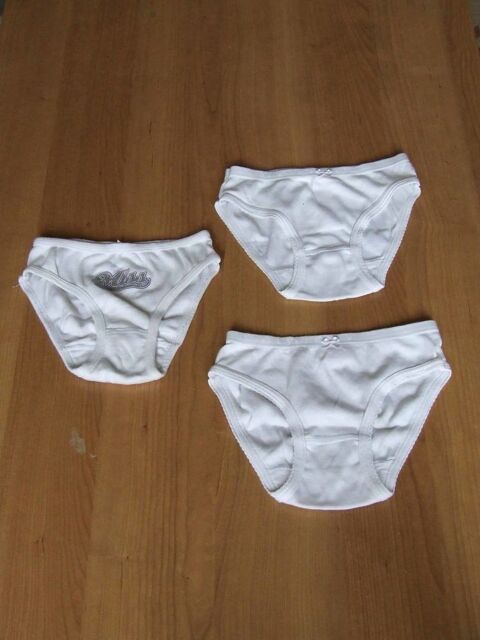 Lot 1, 3 culottes, Blanc, 6 8 ans, TBE 2 Bagnolet (93)