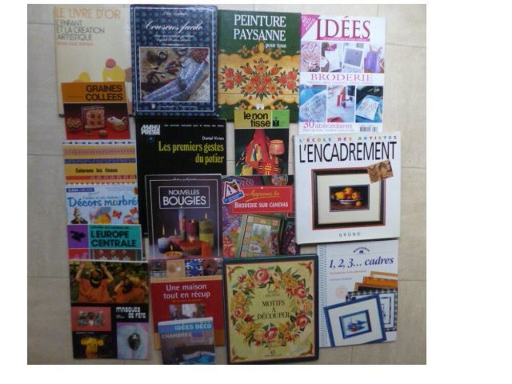 livres de cuisine, d&eacute;co, artisanat, .... zoe Livres et BD