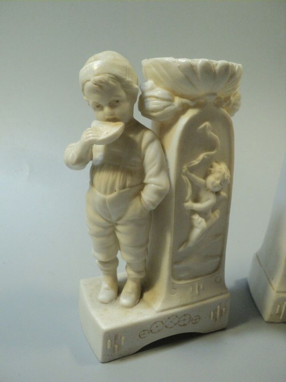 Vases Porcelaine Allemande Biscuit Enfants William Goebel 