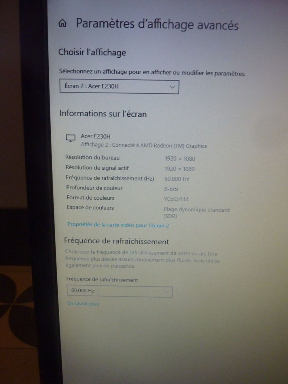 &Eacute;cran EMachines E230H 23 Pouces Matériel informatique