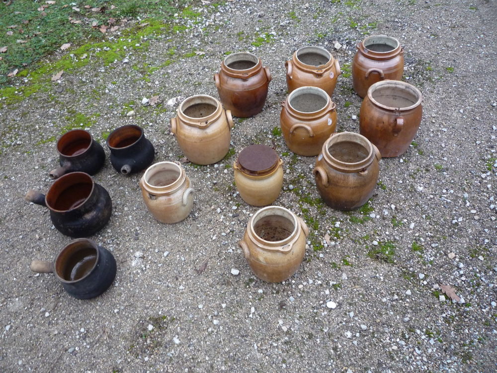 Pot en gr&egrave;s/graissier/pot au feu Bricolage