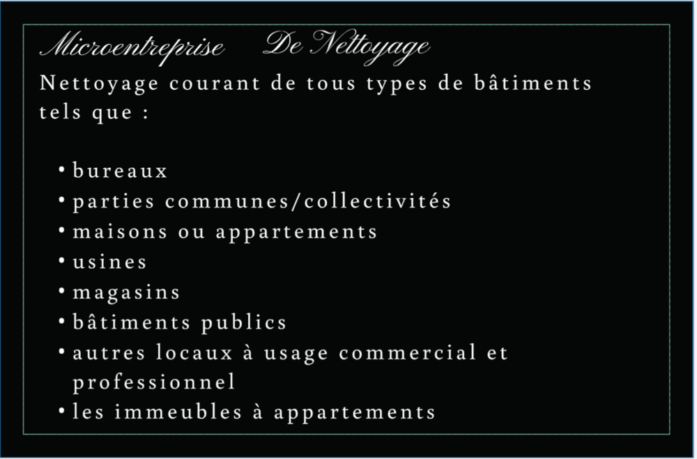   Je propose mes services de nettoyage 
