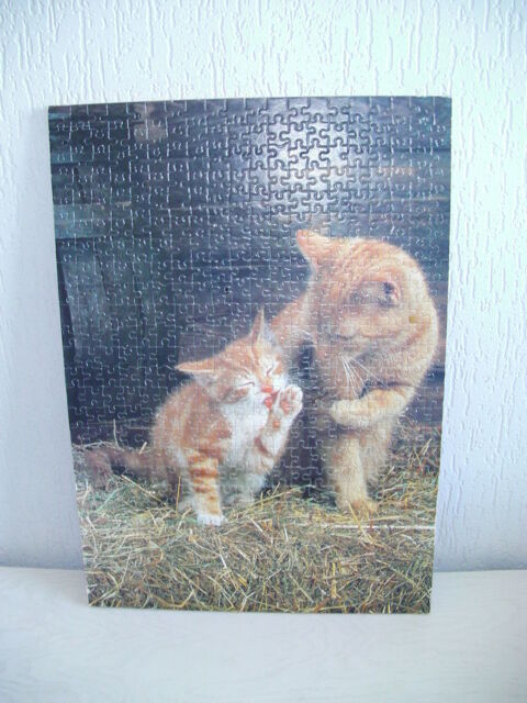 PUZZLE CHATS collé sur bois 8 Saint-Etienne (42)