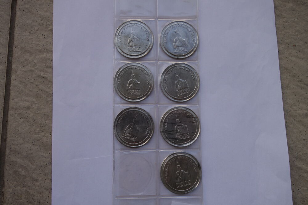 Lot de 6 pi&egrave;ces ECU Union du commerce Douaisien 