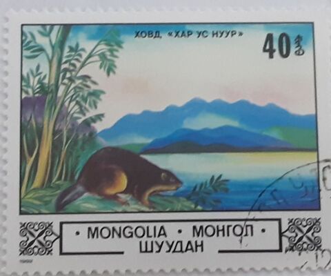 timbre � collection  MONGOLIE 1 Pontoise (95)