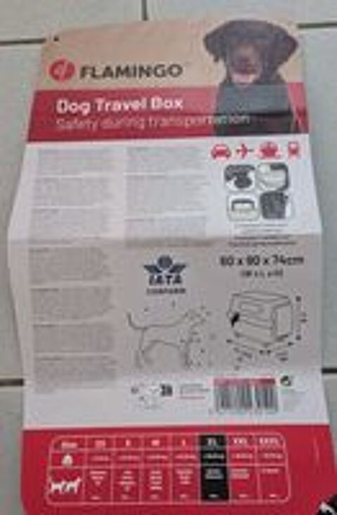   Cage de voyage transport Chien - Taille XL
