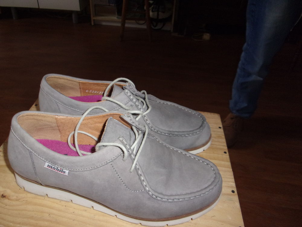 chaussures femme en cuir retourn&eacute;
Chaussures