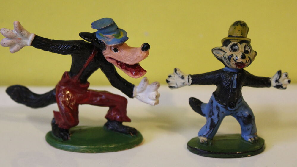 Figurines Jim vintage 60 Grand et petit loup Jeux / jouets