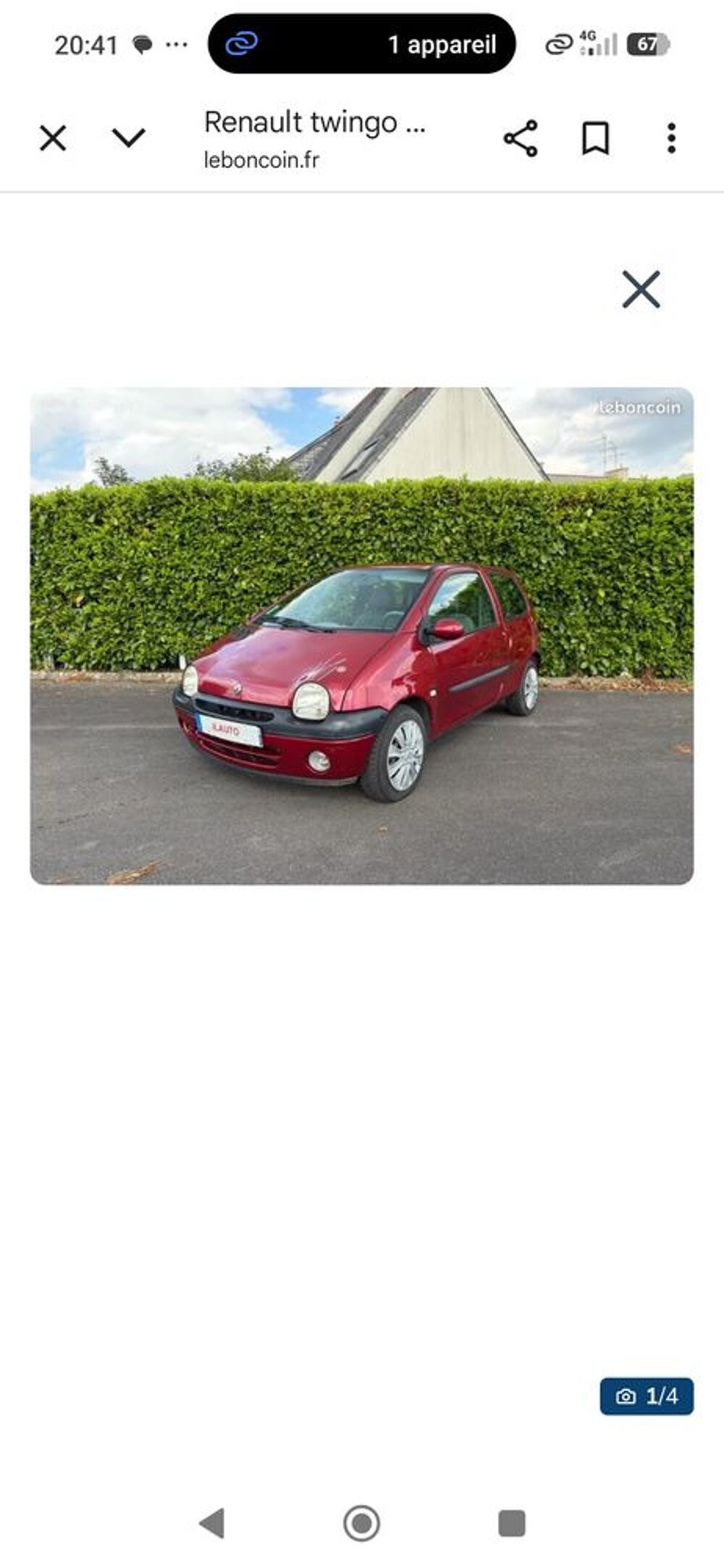 Twingo Classic 1996 occasion 69870 Saint-Just-d'Avray