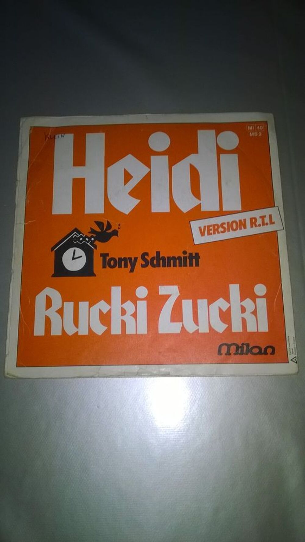 Vinyle 45 T Tony Schmitt 
Heidi 
1979 CD et vinyles