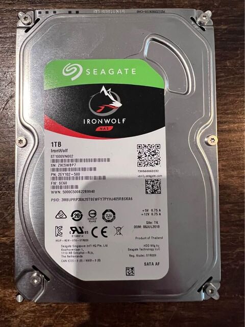 Disque dur Seagate Ironwolf 1To 45 Lézignan-Corbières (11)