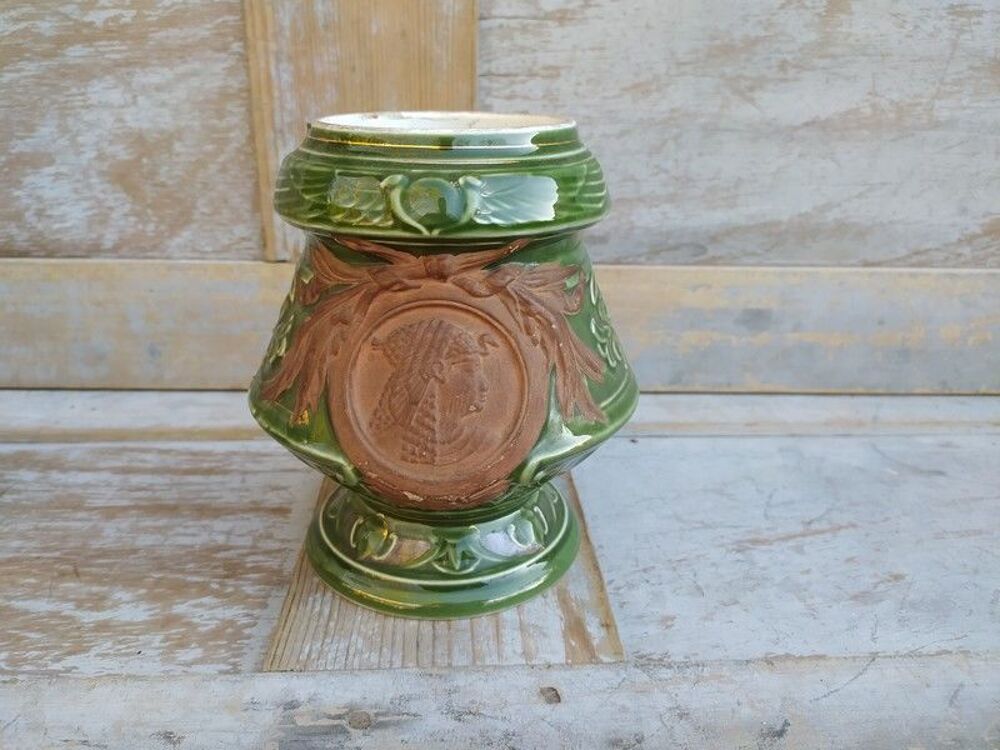 Lampe &agrave; P&eacute;trole XIX&egrave;me Porcelaine &Eacute;maill&eacute;e Retour d'&Eacute;gypte Décoration