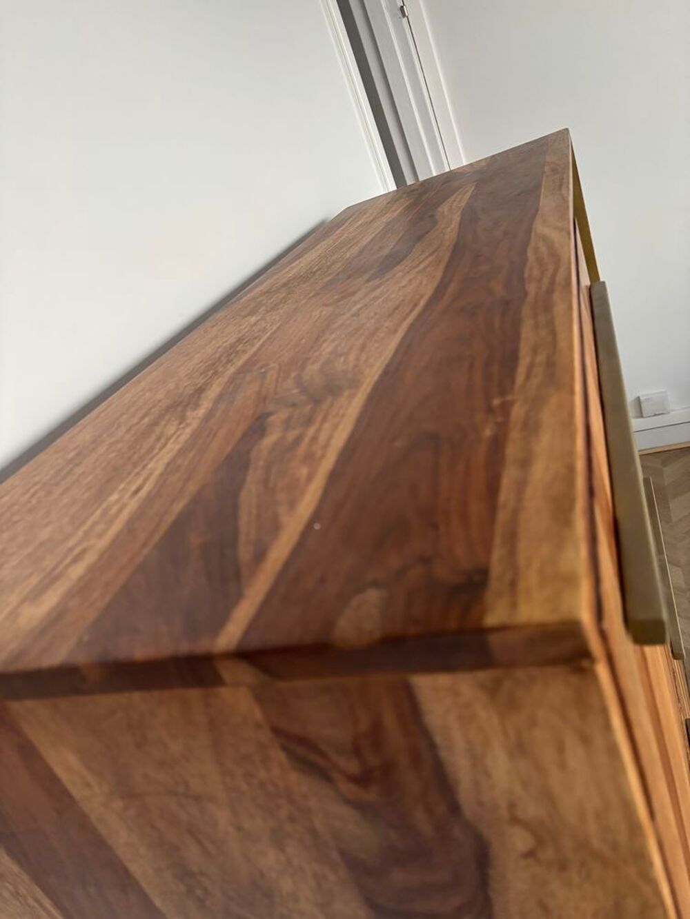Buffet haut en bois de rose massif ou bois palissandre Meubles