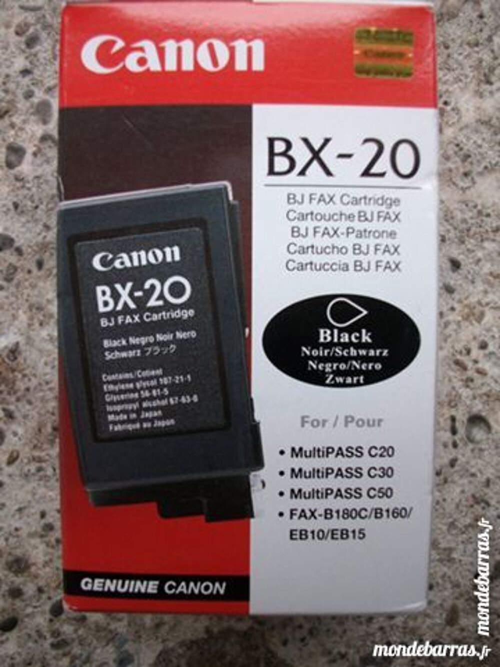 Cartouche BJ FAX CANON BX-20-Neuve Matriel informatique