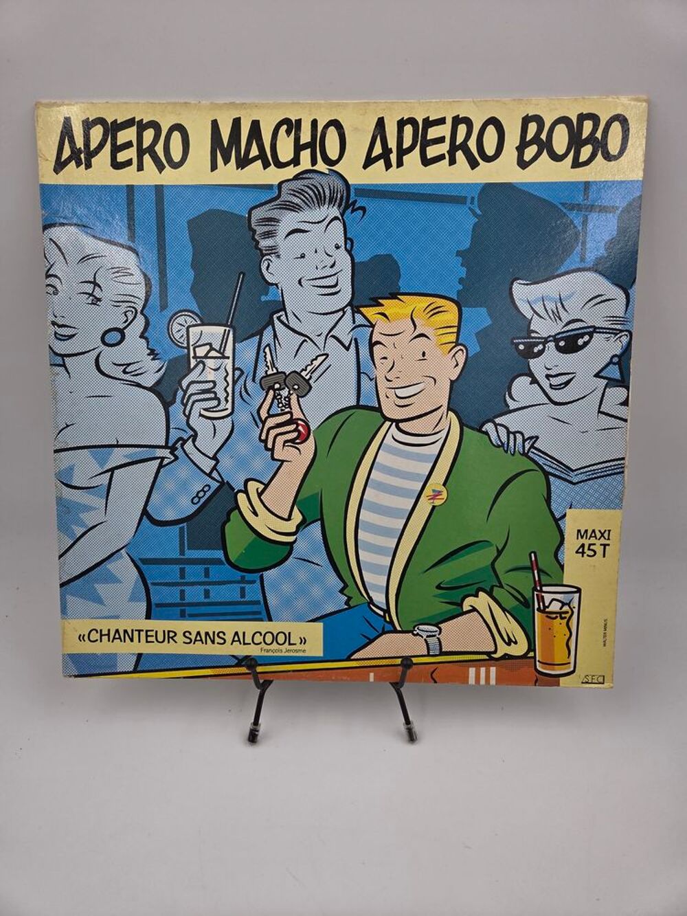 Vinyle 33 tours Apero Macho Apero Bobo Chanteur sans Alcool CD et vinyles
