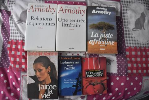 6 livres Christine Arnothy 10 Ancy-le-Franc (89)