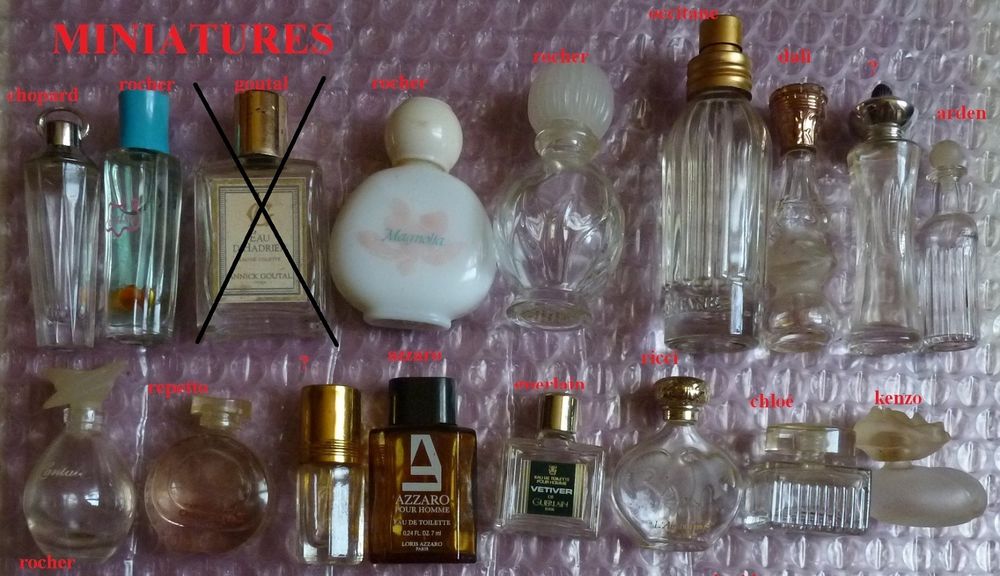 flacons parfum vides 