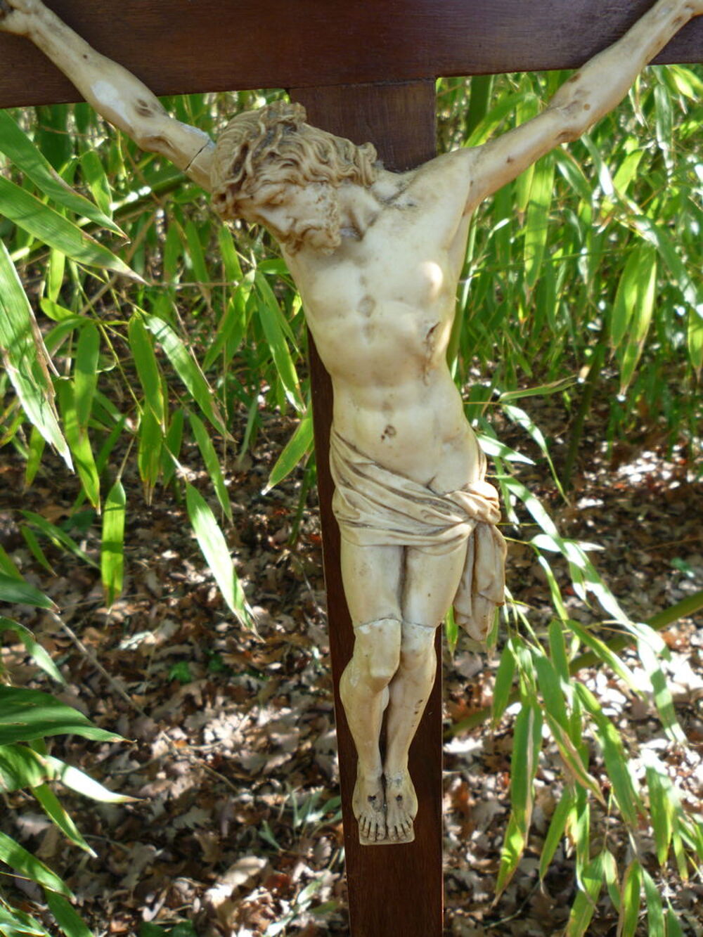 Crucifix Christ Religieux Sur croix en bois 