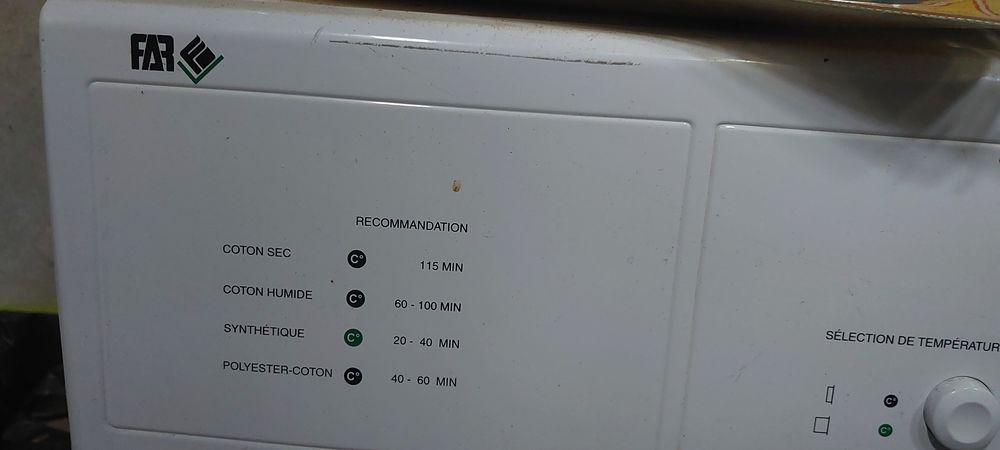 S&egrave;che linge Far Electroménager