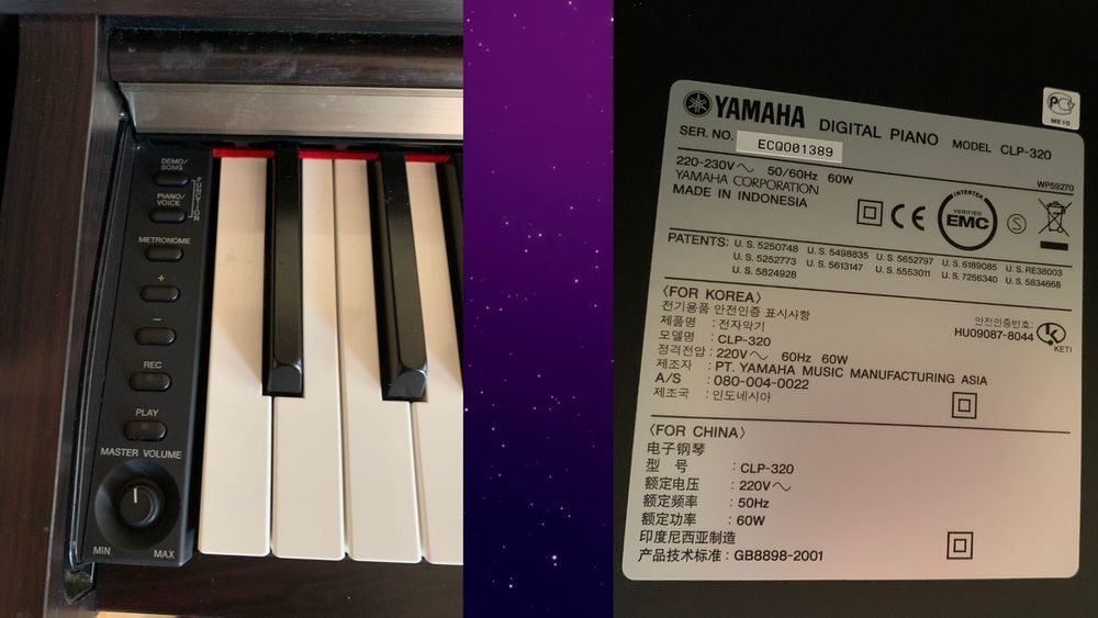 PIANO YAMAHA CLAVINOVA CLP 320 et son tabouret Meubles