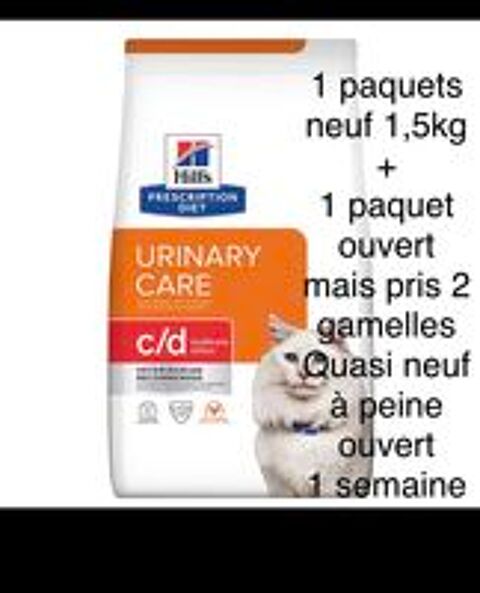   Lot croquette Hills et sachet almo urinaire  