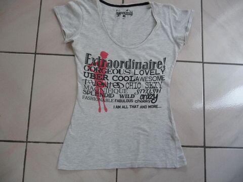 Tee-shirt gris chin marque ATMOSPHERE Taille 36 6 Celles-sur-Belle (79)