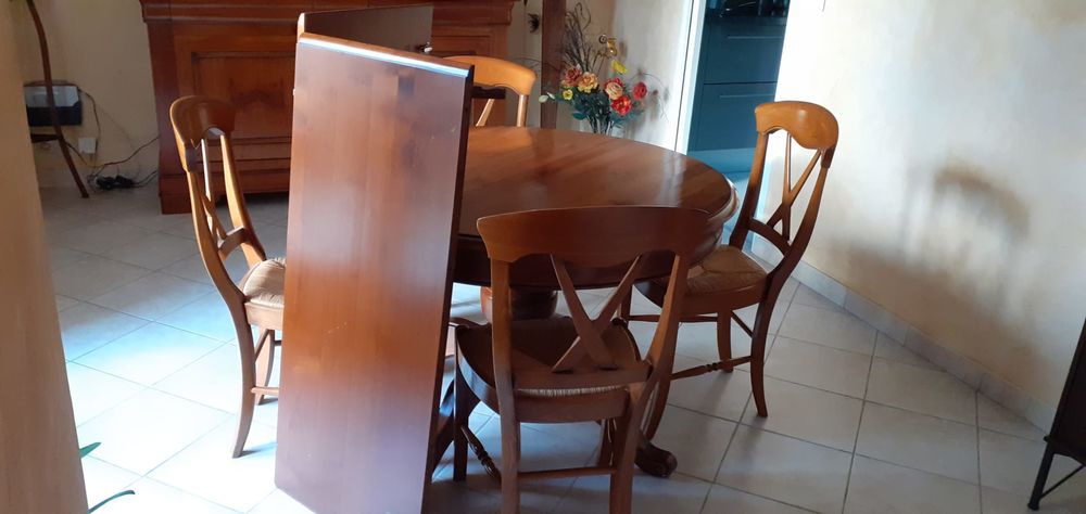 table ronde merisier Meubles