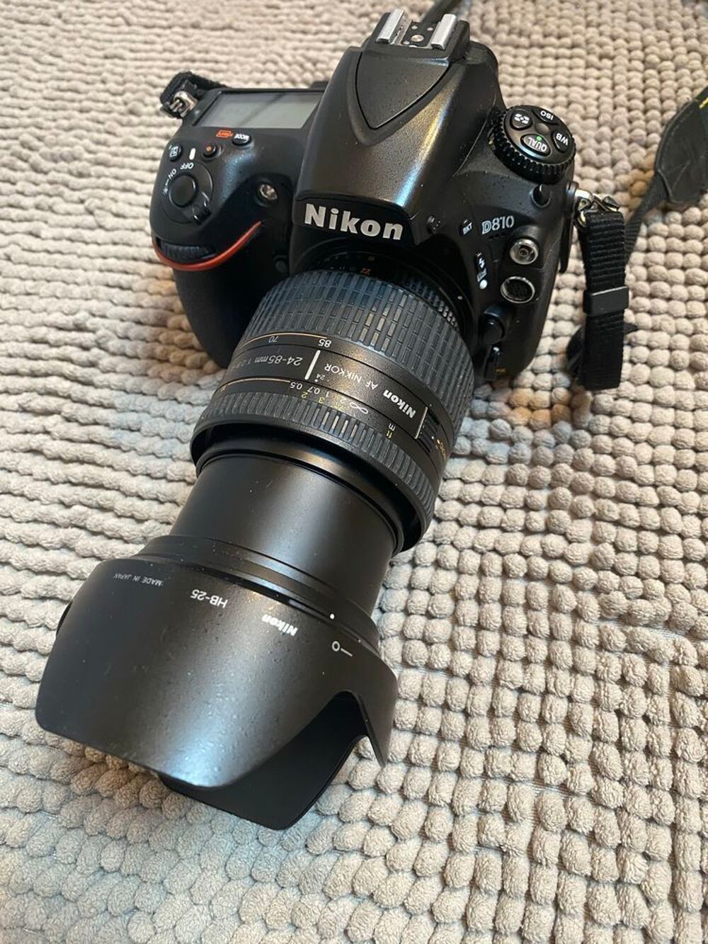 Appareil photo NIIKON D 810 Zoom NIKON AF NIKKOR IF ASPHERICAL MACRO (1:2) 0 72 24-85 mn 1:28-4 D Photos/Video/TV