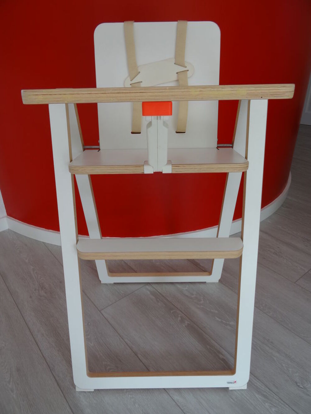 Chaise haute SUPAflat blanche Puriculture
