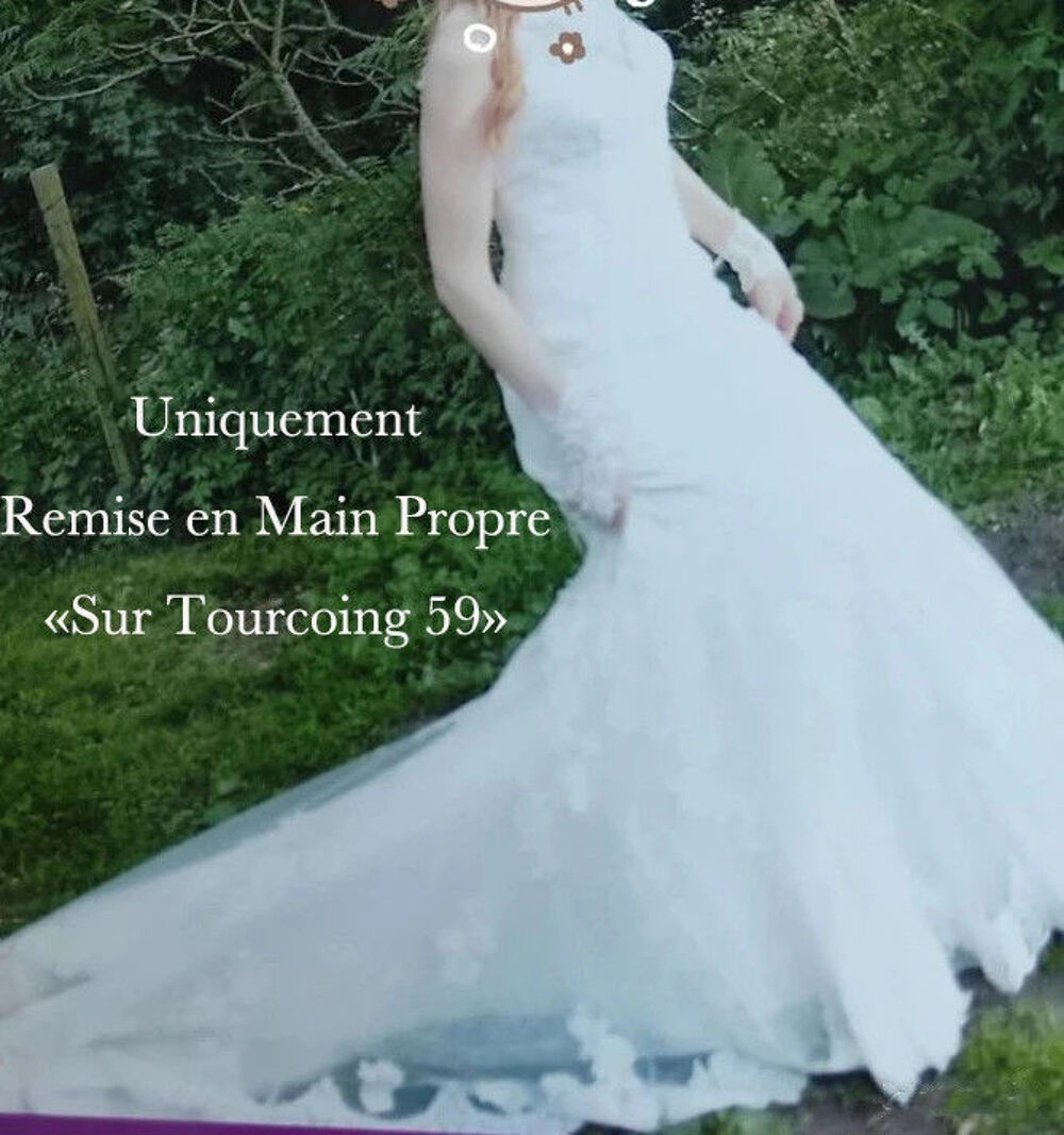 Magnifique Robe de Mari&eacute;e Sir&egrave;ne Ecru T38 Vêtements
