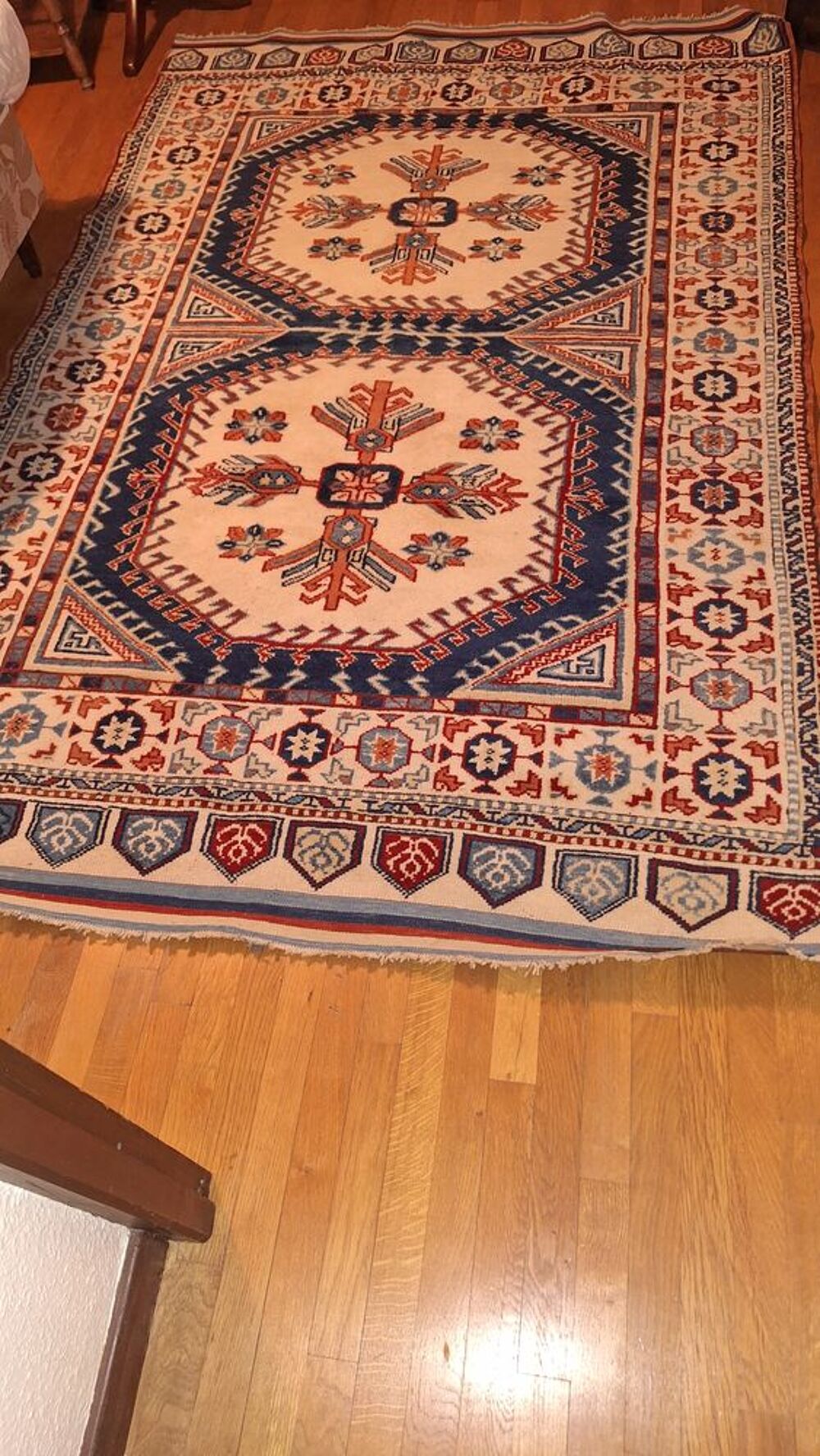 Tapis d'orient Kazak longueur 2.17 ml largeur 1.40 Décoration