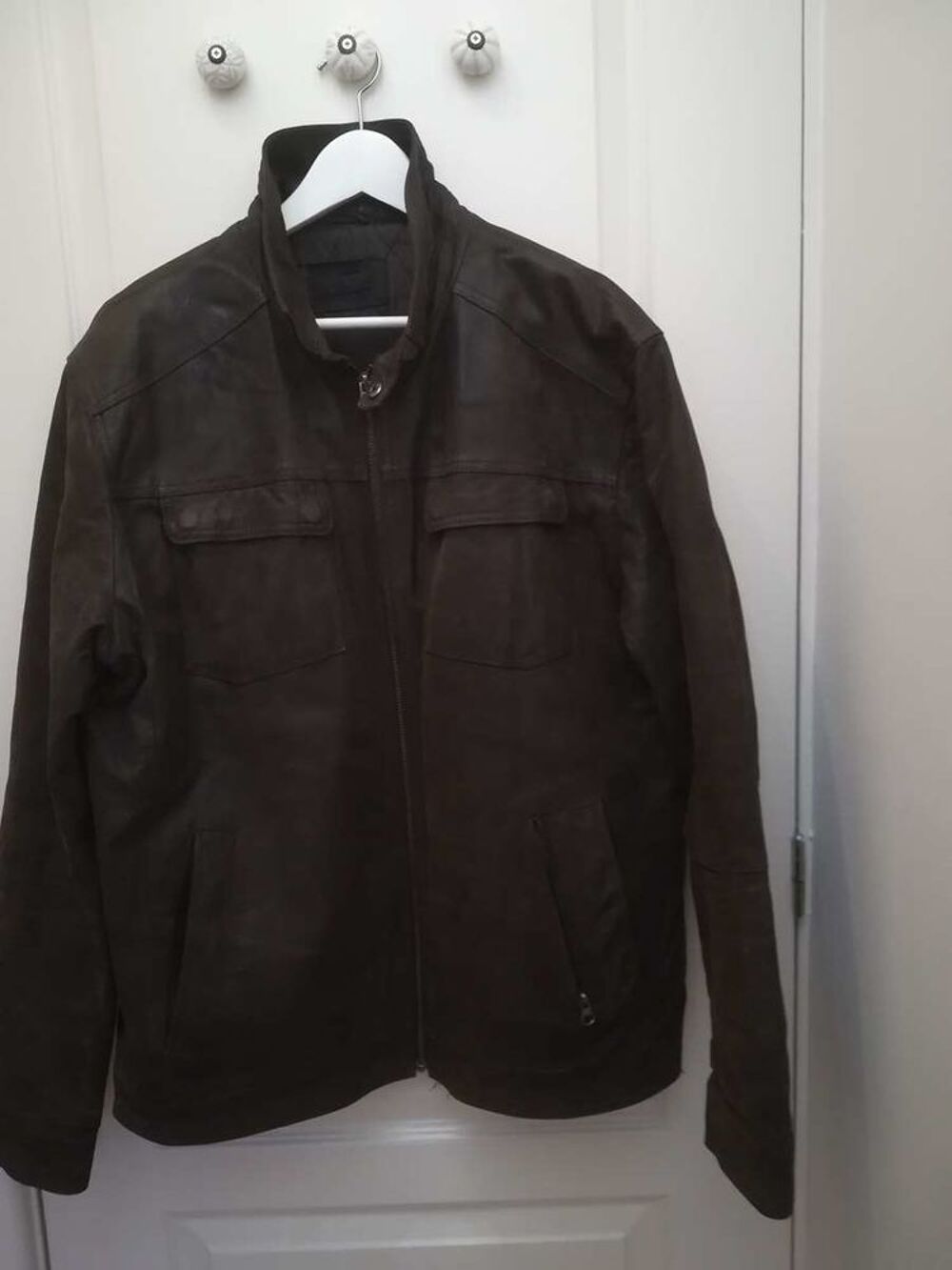 Blouson cuir Homme Vtements