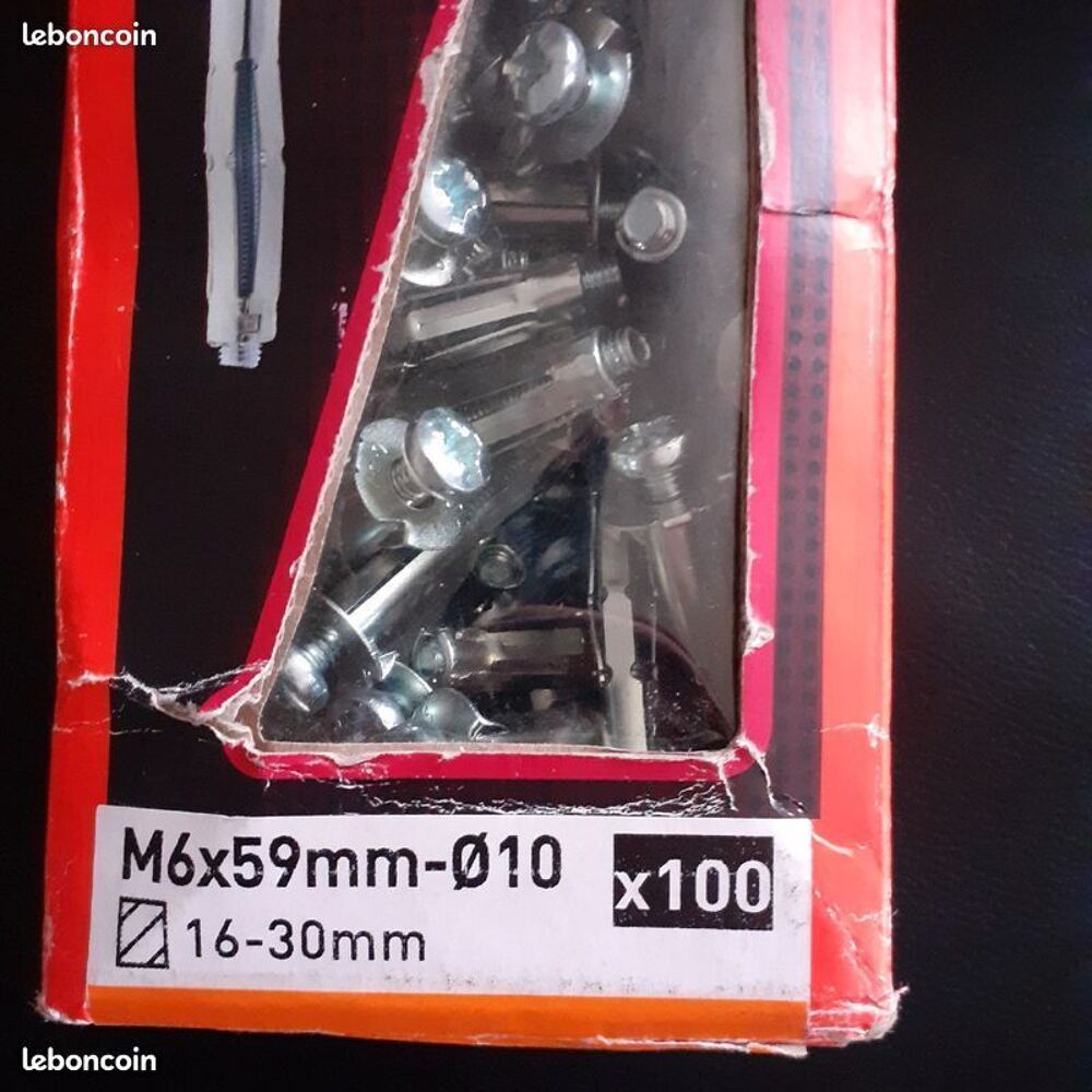 100 Chevilles CC avec vis 6x30/59 SPIT Bricolage
