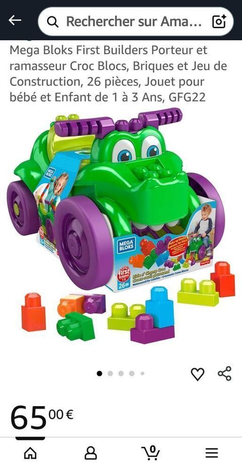 Mega+Bloks+First+Builders+Porteur+et+ramasseur+Croc+Blocs, 8 Preignac (33)