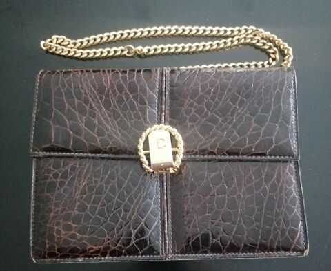 Sac - pochette Céline en crocodile Baurech (33)